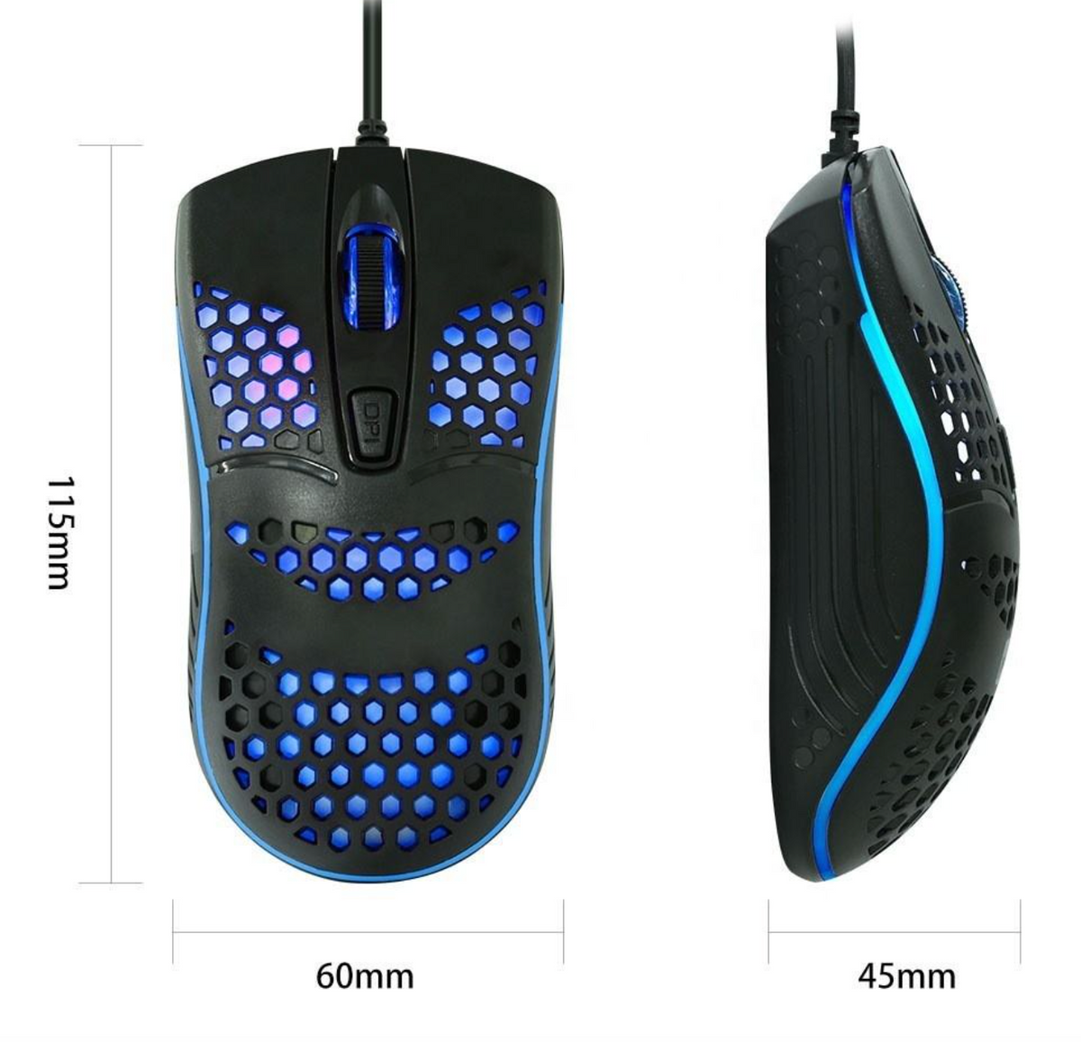LED Backlit Wired Gaming Mouse