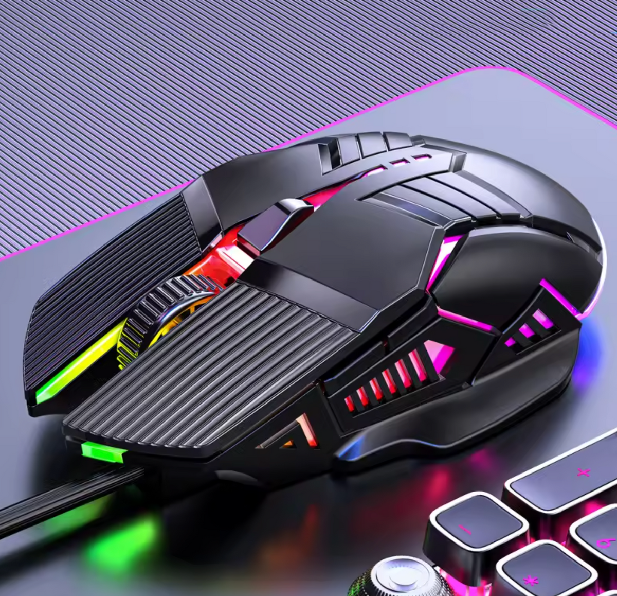 LED Backlit Wired Mouse