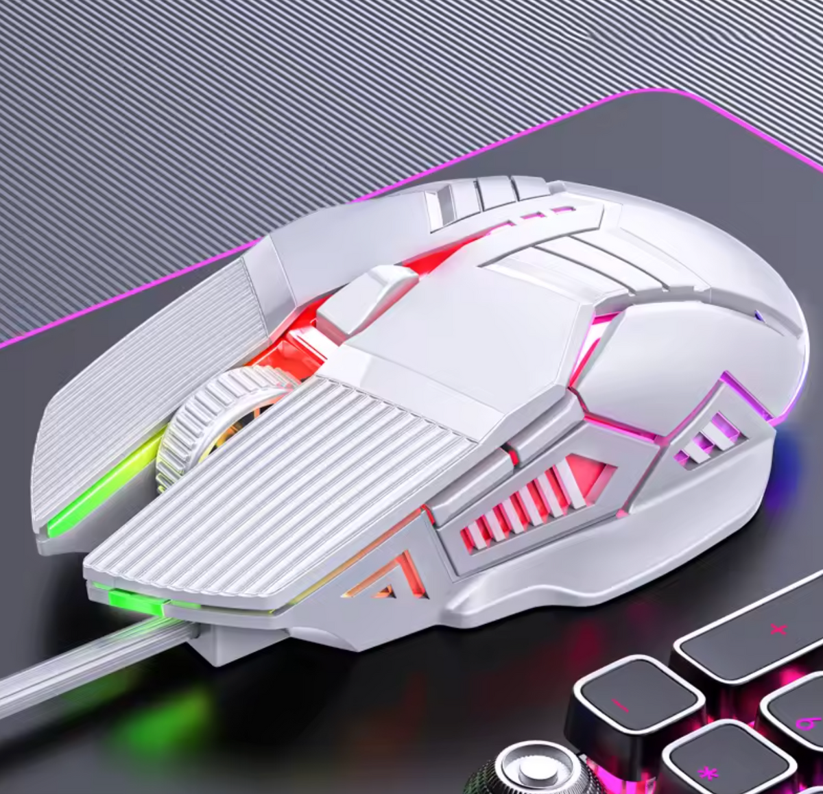 LED Backlit Wired Mouse